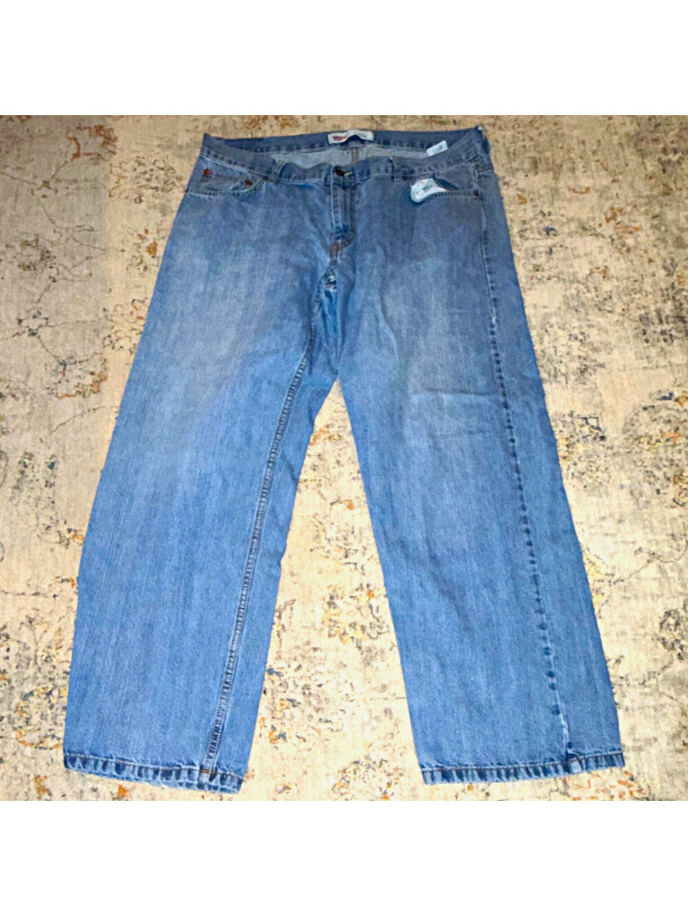 Levi’s 550 18 Husky Blue Light Wash Relaxed Straight Denim Jeans 5-Pocket A244